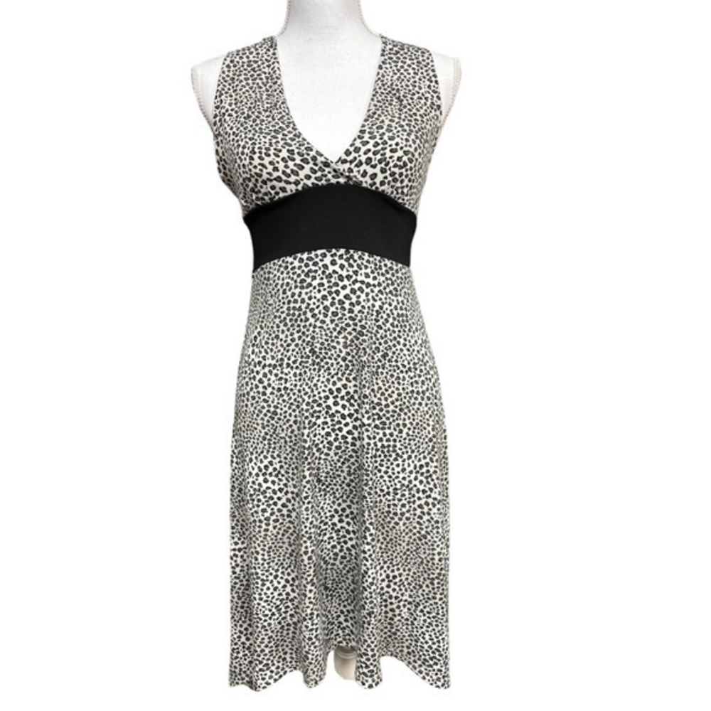 F.L.P. Faith Love Passion‎ Leopard Animal Print Pull on Dress Size S Twist Strap